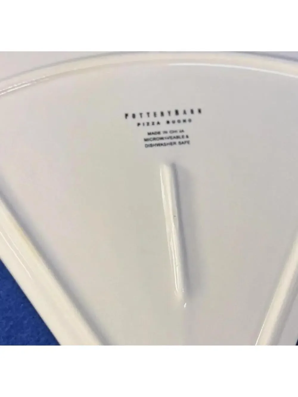 Pottery Barn Pizza Slice Plate Set of 6 Vegetable Appetizer Serving Trays